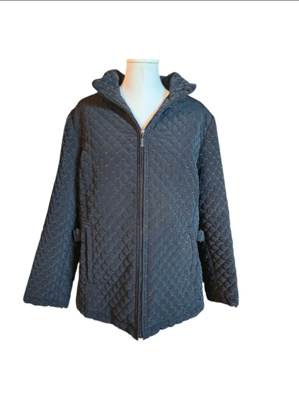 Giacca black quilted jacket size 1X